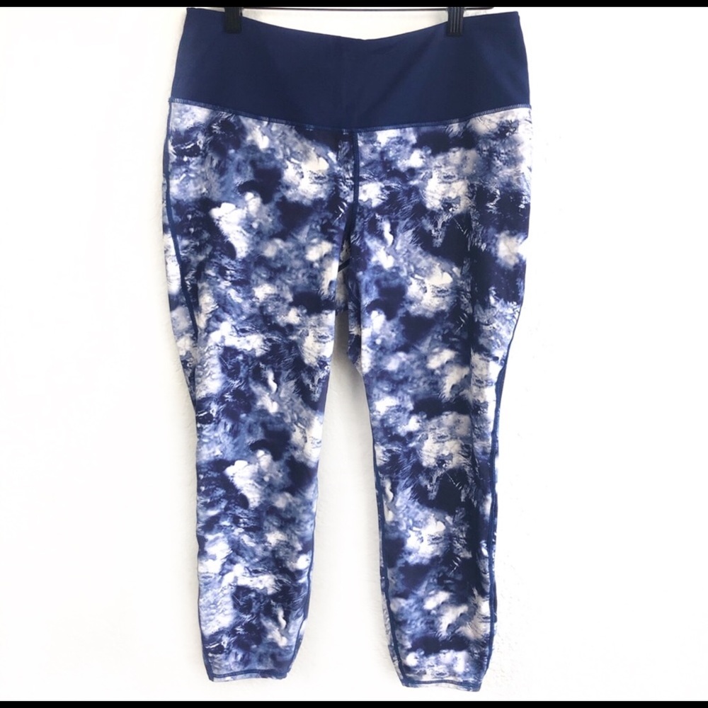 Torrid Blue and White workout pants Plus Size 1